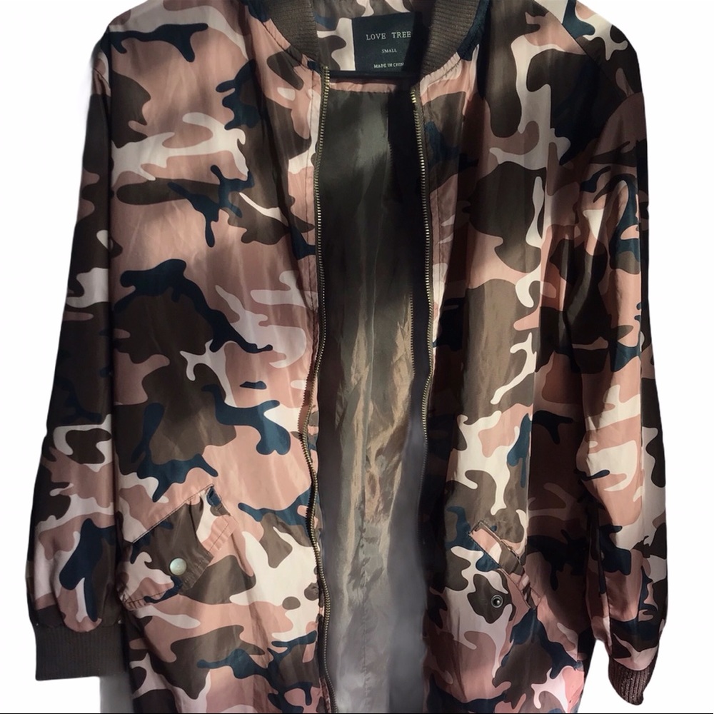 Oversized Pink Camo Jacket !💕